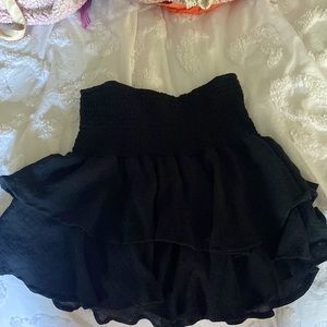 Black flowy Shein Skirt